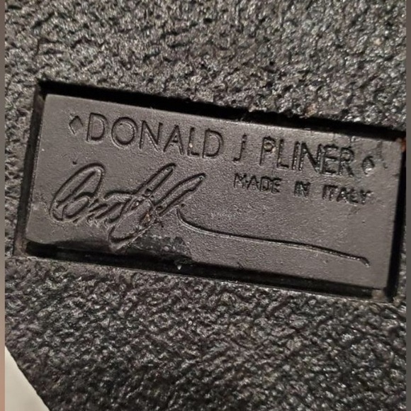 Donald Pliner NWOT Sz. 8 1/2 slide on leather wedge mule - Picture 8 of 10